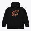 Cleveland Cavaliers Mitchell & Ness Basic Fleece Hoodie - Black - Front View