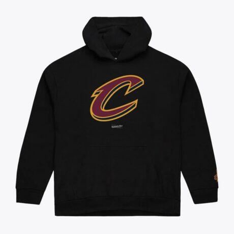 Cleveland Cavaliers Mitchell & Ness Basic Fleece Hoodie - Black - Front View