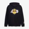 Los Angeles Lakers Mitchell & Ness Fleece Hoodie - Black - Front View