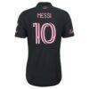 Lionel Messi Inter Miami CF adidas 2026 Presagio On-Field Authentic Patch Jersey - Black - Detail View