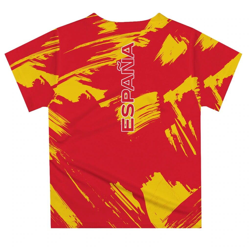 Spain National Team Vive La Fete Toddler Paint Brush T-Shirt
