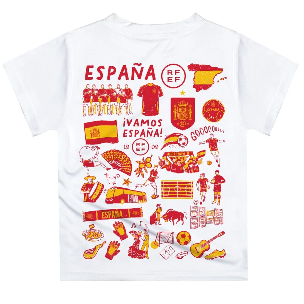 Spain National Team Vive La Fete Youth Impressions Artwork T-Shirt