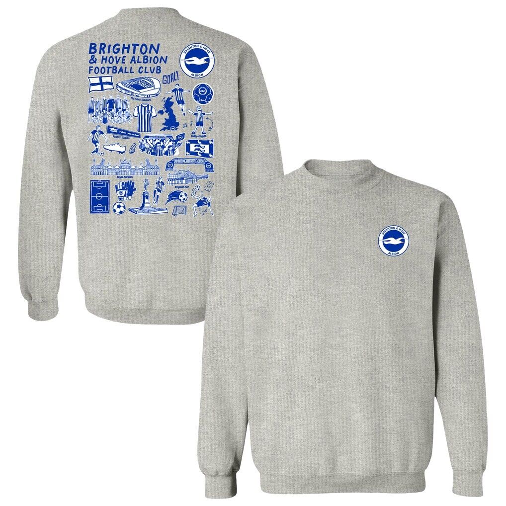 Brighton and Hove Albion Vive La Fete Women's Impressions Artwork Sweatshirt