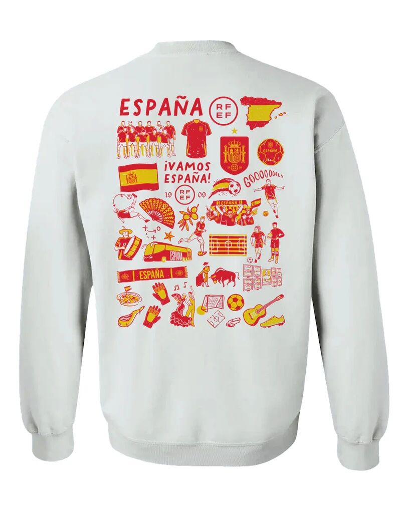 Spain National Team Vive La Fete Women’s Impressions Artwork Sweatshirt