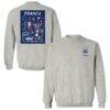 France National Team Vive La Fete Women's Impressions Artwork Sweatshirt - Gray - Front View