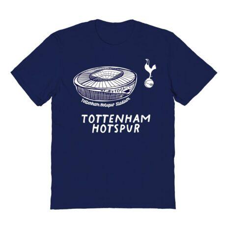 Tottenham Hotspur Vive La Fete Youth Chilena Style T-Shirt - Navy - Front View