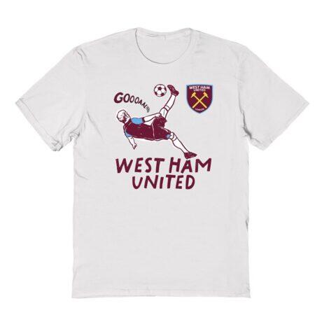 West Ham United Vive La Fete Youth Chilena Style T-Shirt - White - Front View