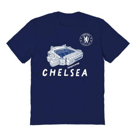 Chelsea Vive La Fete Youth Chilena Style T-Shirt - Navy - Front View