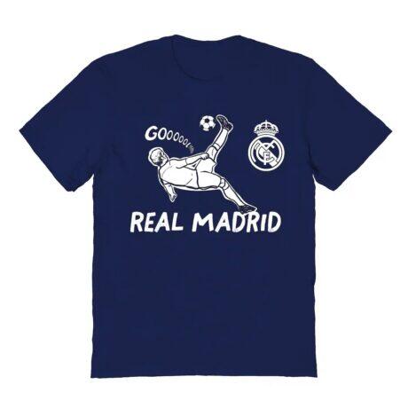 Real Madrid Vive La Fete Toddler Chilena Style T-Shirt - Navy - Front View