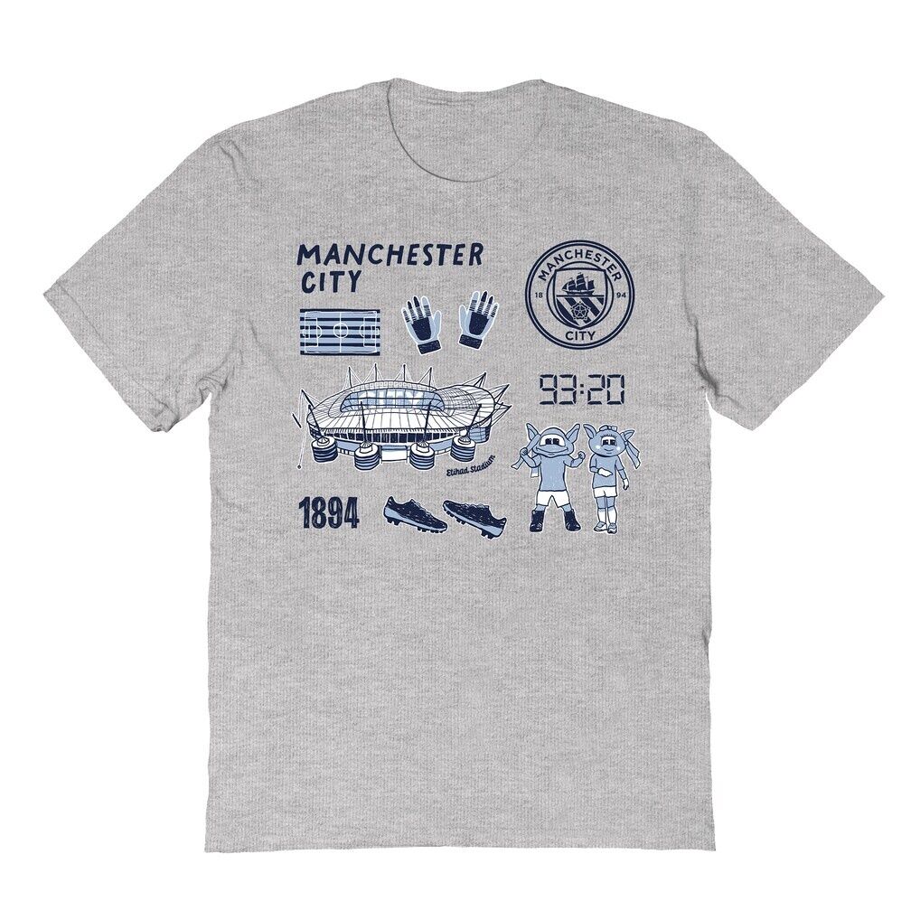 Manchester City Vive La Fete Youth Impressions Icons T-Shirt