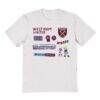 West Ham United Vive La Fete Youth Impressions Icons T-Shirt - White - Front View