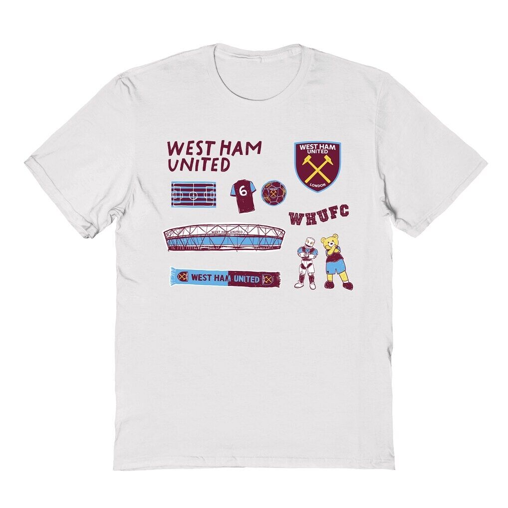 West Ham United Vive La Fete Youth Impressions Icons T-Shirt