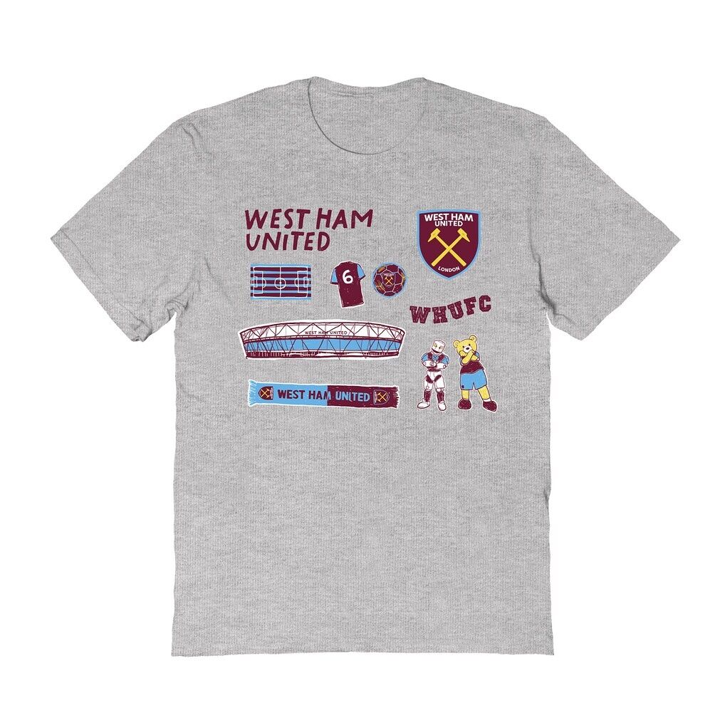 West Ham United Vive La Fete Toddler Impressions Icons T-Shirt