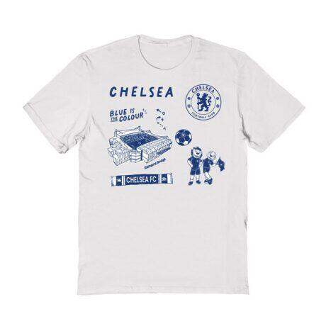 Chelsea Vive La Fete Toddler Impressions Icons T-Shirt - White - Front View