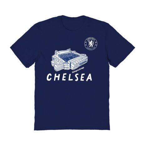 Chelsea Vive La Fete Women's Stadium Style T-Shirt - Navy - Front View