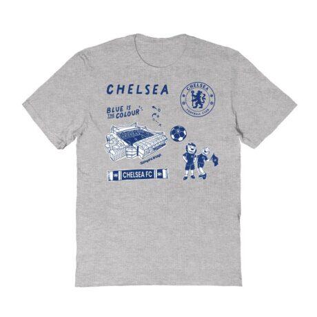 Chelsea Vive La Fete Women's Impressions Icons T-Shirt - Gray - Front View