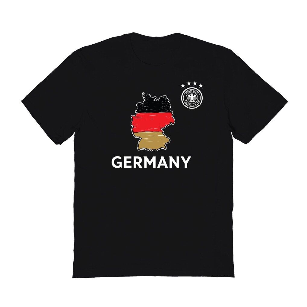 Germany National Team Vive La Fete Adult Map Style T-Shirt