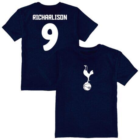 Richarlison Tottenham Hotspur Vive La Fete Toddler Player Name & Number Color Badge T-Shirt - Navy - Front View