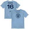 Rodri Manchester City Vive La Fete Toddler Player Name & Number Color Badge T-Shirt - - Front View
