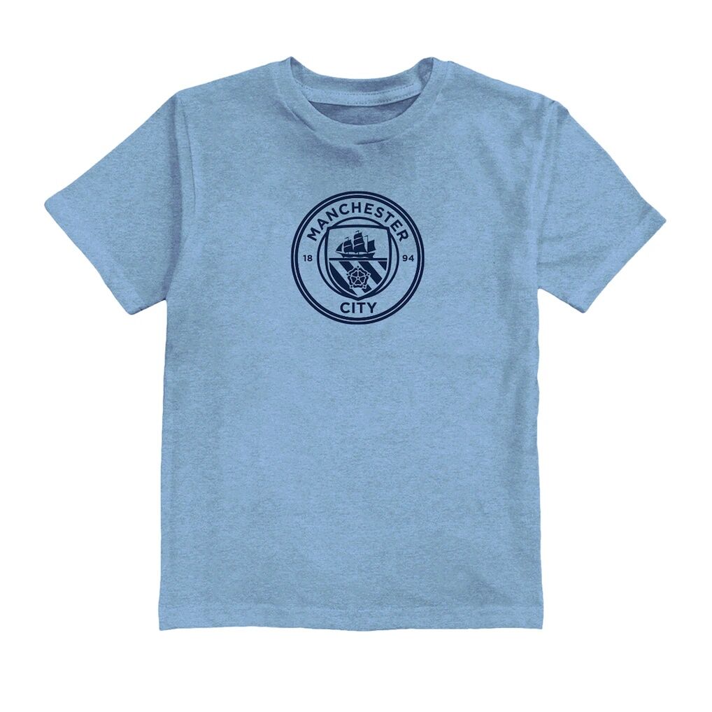 Rodri Manchester City Vive La Fete Toddler Player Name & Number Color Badge T-Shirt – Light Blue