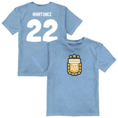 Lautaro Martinez Argentina National Team Vive La Fete Toddler Player Name & Number Color Badge T-Shirt - - Front View