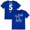 Lewis Dunk Brighton and Hove Albion Vive La Fete Youth Player Name & Number Chilena Style T-Shirt - - Front View