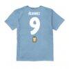 Julián Álvarez Argentina National Team Vive La Fete Youth Player Name & Number Chilena Style T-Shirt - - Detail View