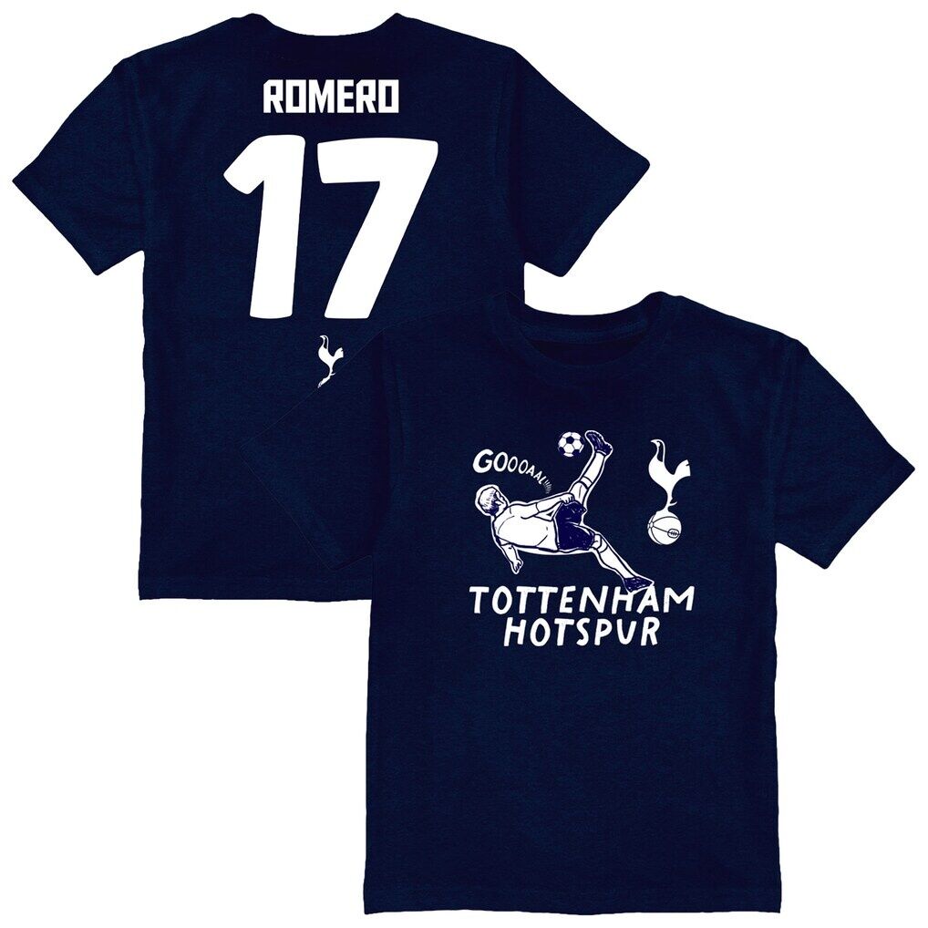 Cristian Romero Tottenham Hotspur Vive La Fete Toddler Player Name & Number Chilena Style T-Shirt