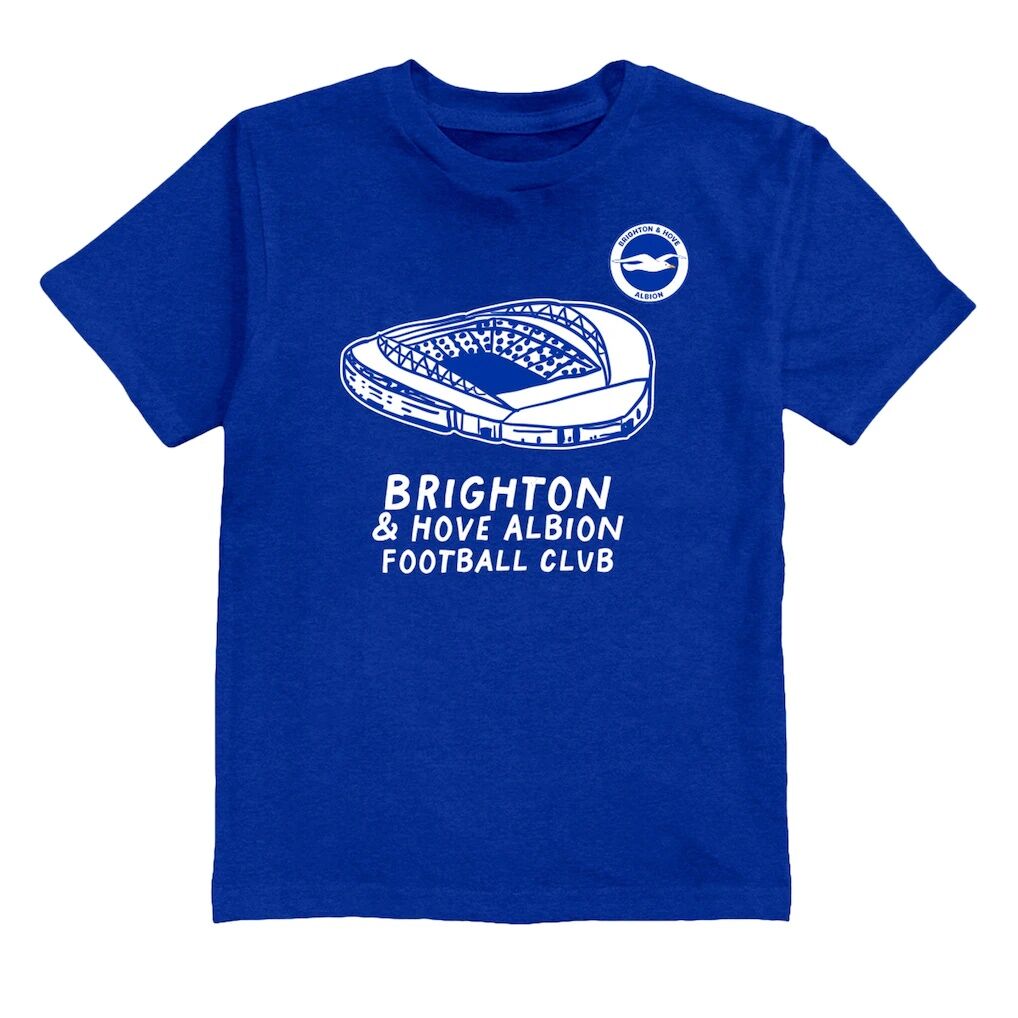 Lewis Dunk Brighton and Hove Albion Vive La Fete Youth Player Name & Number Stadium Style T-Shirt - Royal