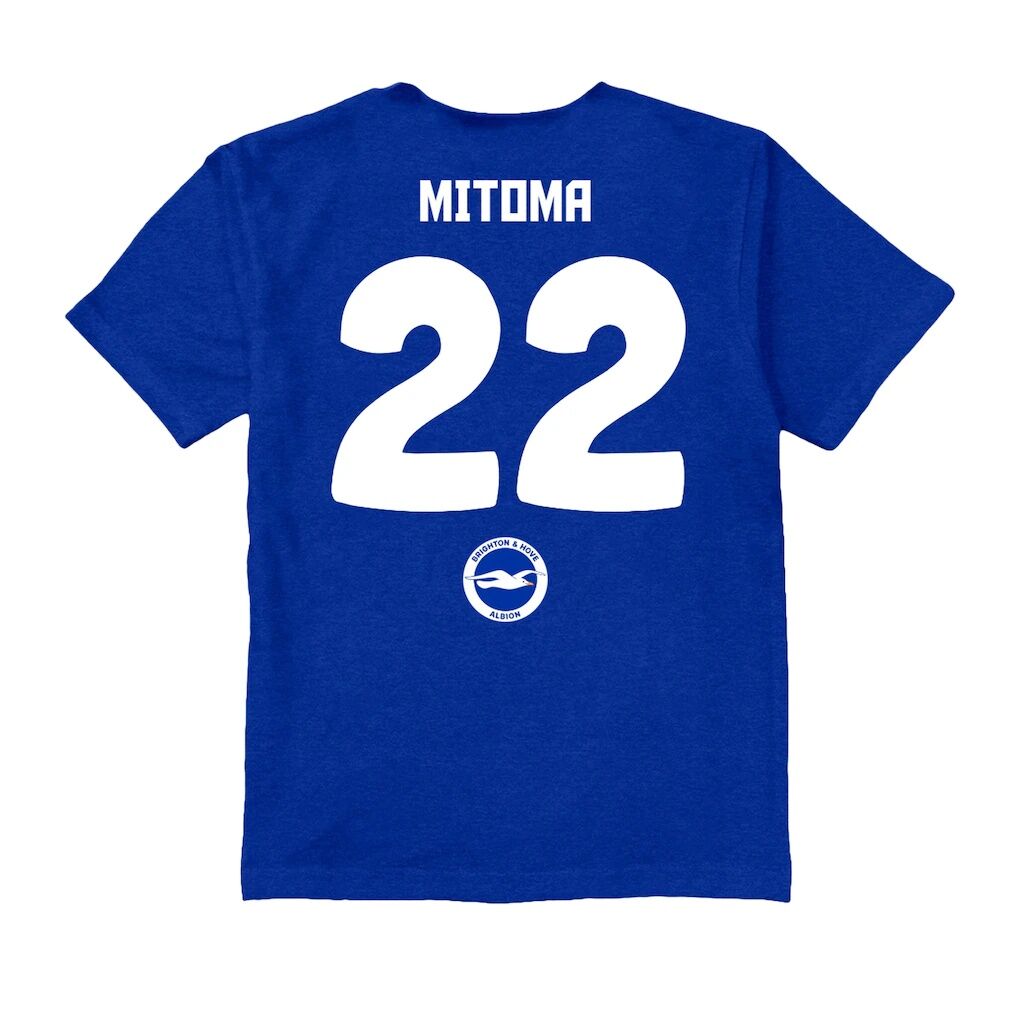 Kaoru Mitoma Brighton and Hove Albion Vive La Fete Youth Player Name & Number Stadium Style T-Shirt - Royal