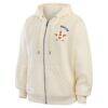 Houston Astros WEAR by Erin Andrews Women's Full-Zip Hoodie - Cream - Detail View