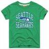 Seattle Seahawks Homage Youth Arch Tri-Blend T-Shirt - Green - Front View