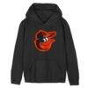 Preschool Outerstuff Black Baltimore Orioles Primary Logo Fleece Hoodie - - Front View
