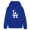 Preschool Outerstuff Royal Los Angeles Dodgers Primary Logo Fleece Hoodie - - Front View