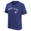 Vladimir Guerrero Jr. Toronto Blue Jays Nike Youth Name & Number T-Shirt - - Side View