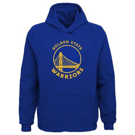 Golden State Warriors Outerstuff Youth Primary Logo Pullover Hoodie - Royal - Front View