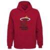 Miami Heat Outerstuff Youth Primary Logo Pullover Hoodie - Red - Front View
