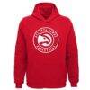 Atlanta Hawks Outerstuff Youth Primary Logo Pullover Hoodie - Red - Front View