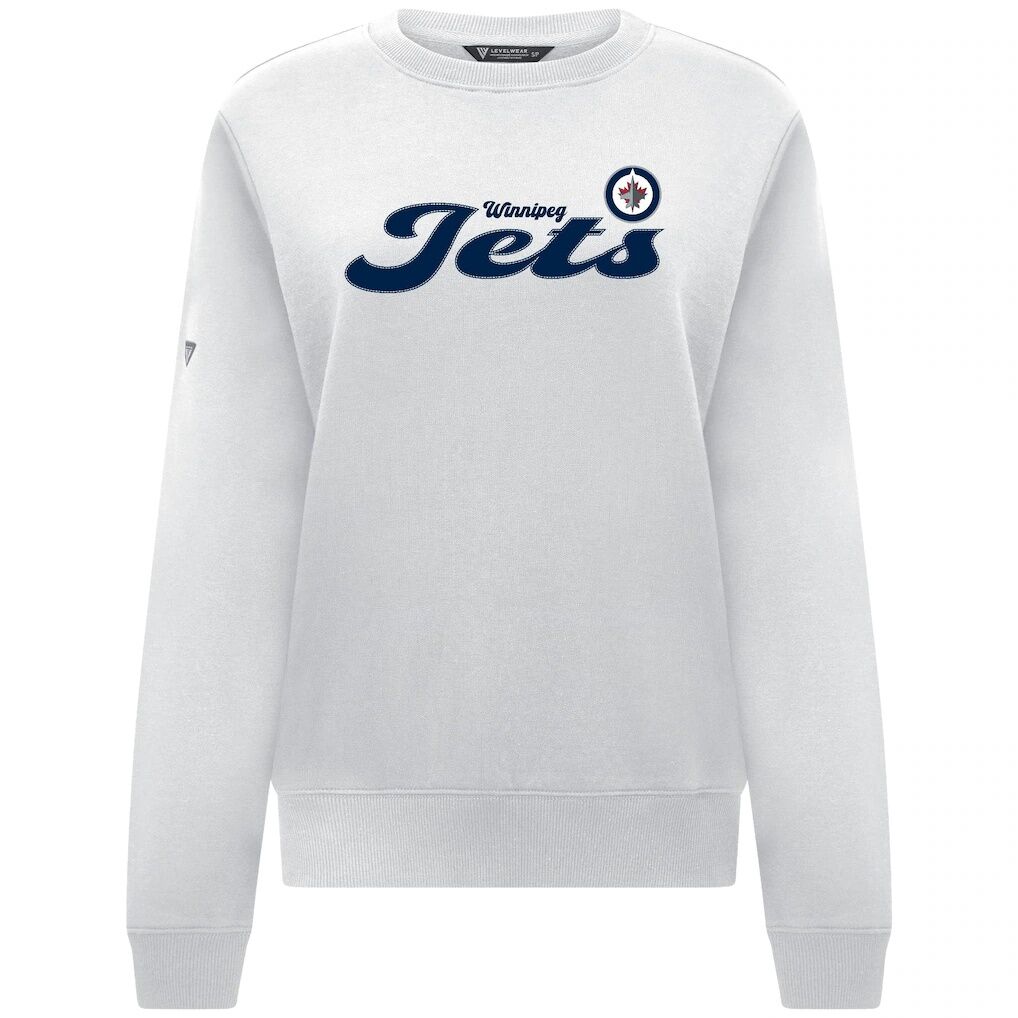 Winnipeg Jets Levelwear Women's Yvette Big Script Tri-Blend Sweatshirt