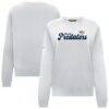 Nashville Predators Levelwear Women's Yvette Big Script Tri-Blend Sweatshirt - White - Front View
