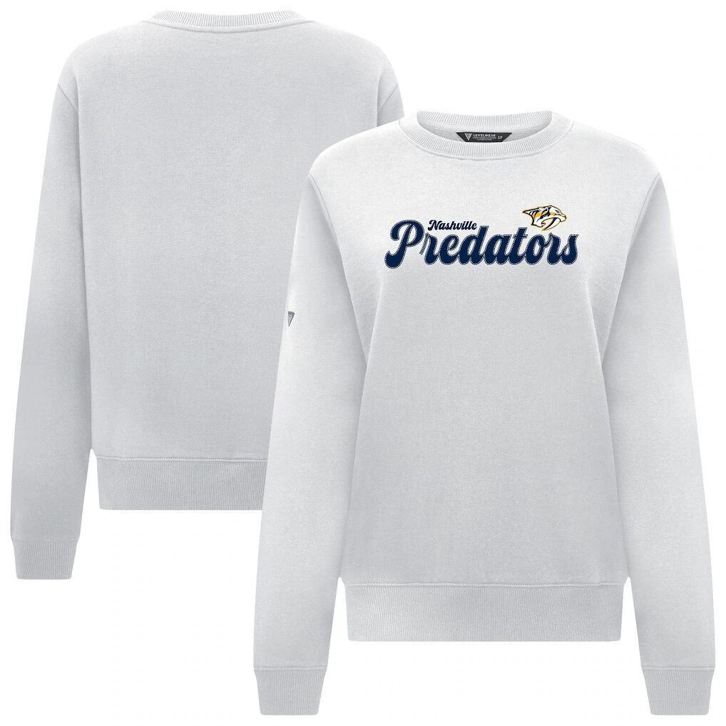 Nashville Predators Levelwear Women's Yvette Big Script Tri-Blend Sweatshirt