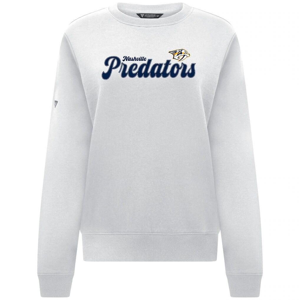 Nashville Predators Levelwear Women's Yvette Big Script Tri-Blend Sweatshirt