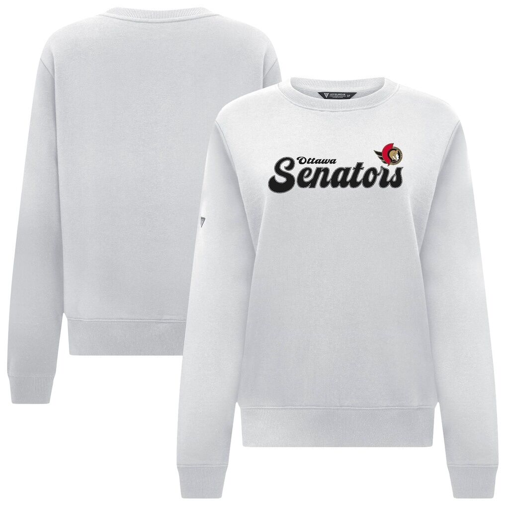Ottawa Senators Levelwear Women's Yvette Big Script Tri-Blend Sweatshirt