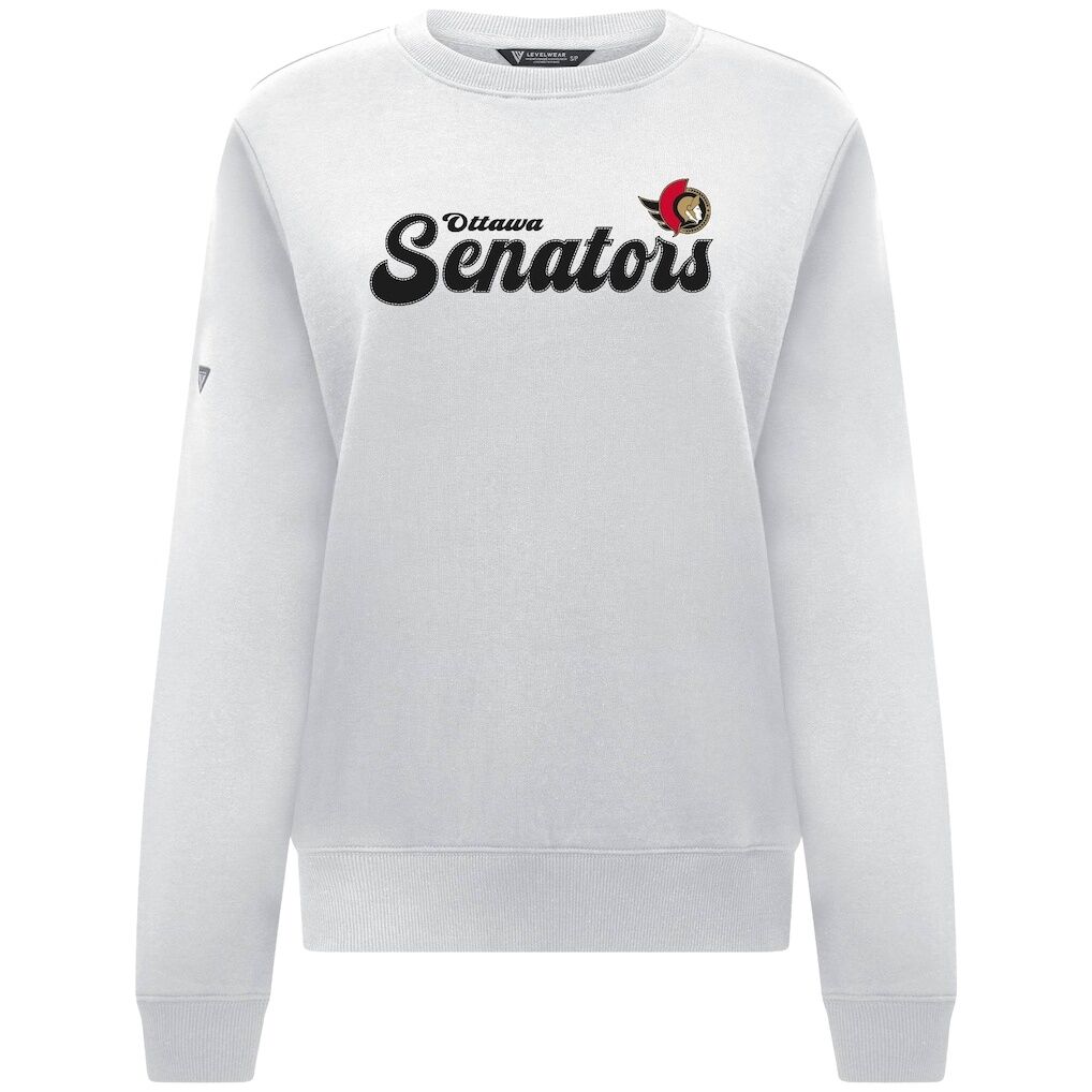 Ottawa Senators Levelwear Women's Yvette Big Script Tri-Blend Sweatshirt