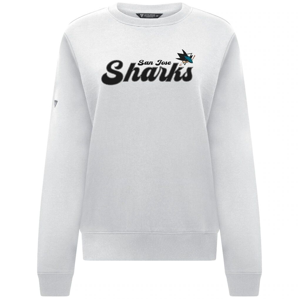 San Jose Sharks Levelwear Women's Yvette Big Script Tri-Blend Sweatshirt