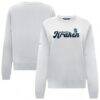 Seattle Kraken Levelwear Women's Yvette Big Script Tri-Blend Sweatshirt - White - Front View