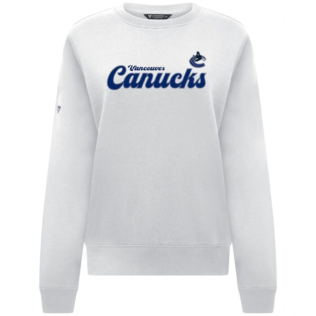Vancouver Canucks Levelwear Women's Yvette Big Script Tri-Blend Sweatshirt