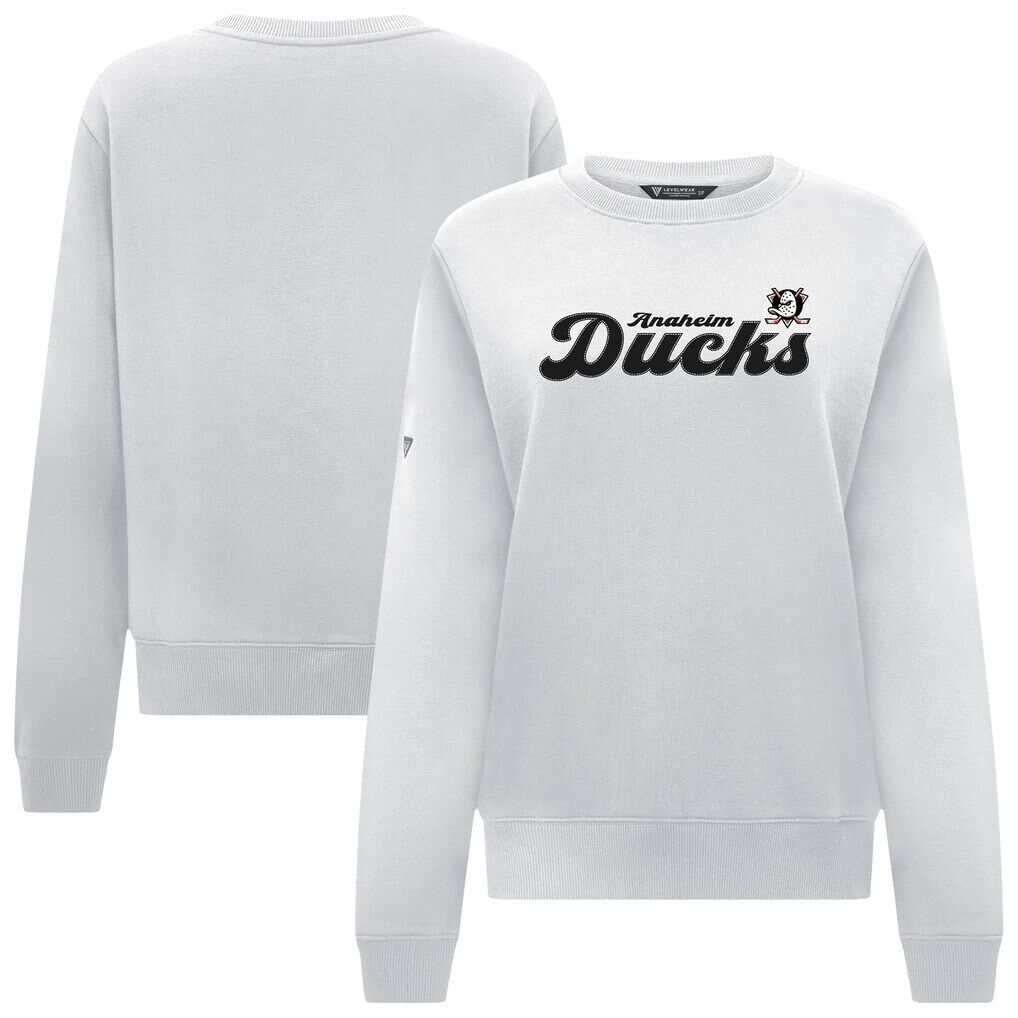 Anaheim Ducks Levelwear Women's Yvette Big Script Tri-Blend Sweatshirt