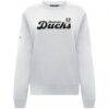 Anaheim Ducks Levelwear Women's Yvette Big Script Tri-Blend Sweatshirt - White - Side View
