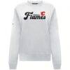 Calgary Flames Levelwear Women's Yvette Big Script Tri-Blend Sweatshirt - White - Side View